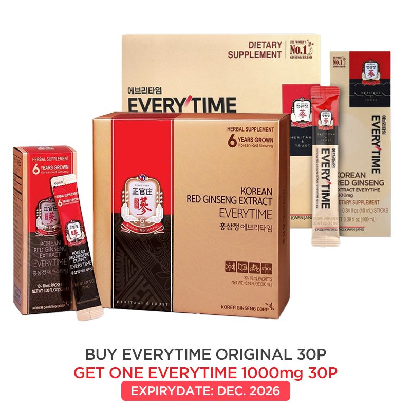 Korean Red Ginseng Extract Everytime Original (10ml*30P) Promo
