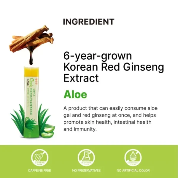 Goodbase Korean Red Ginseng & Aloe Jelly Stick (15g*30p) - Jung Kwan Jang